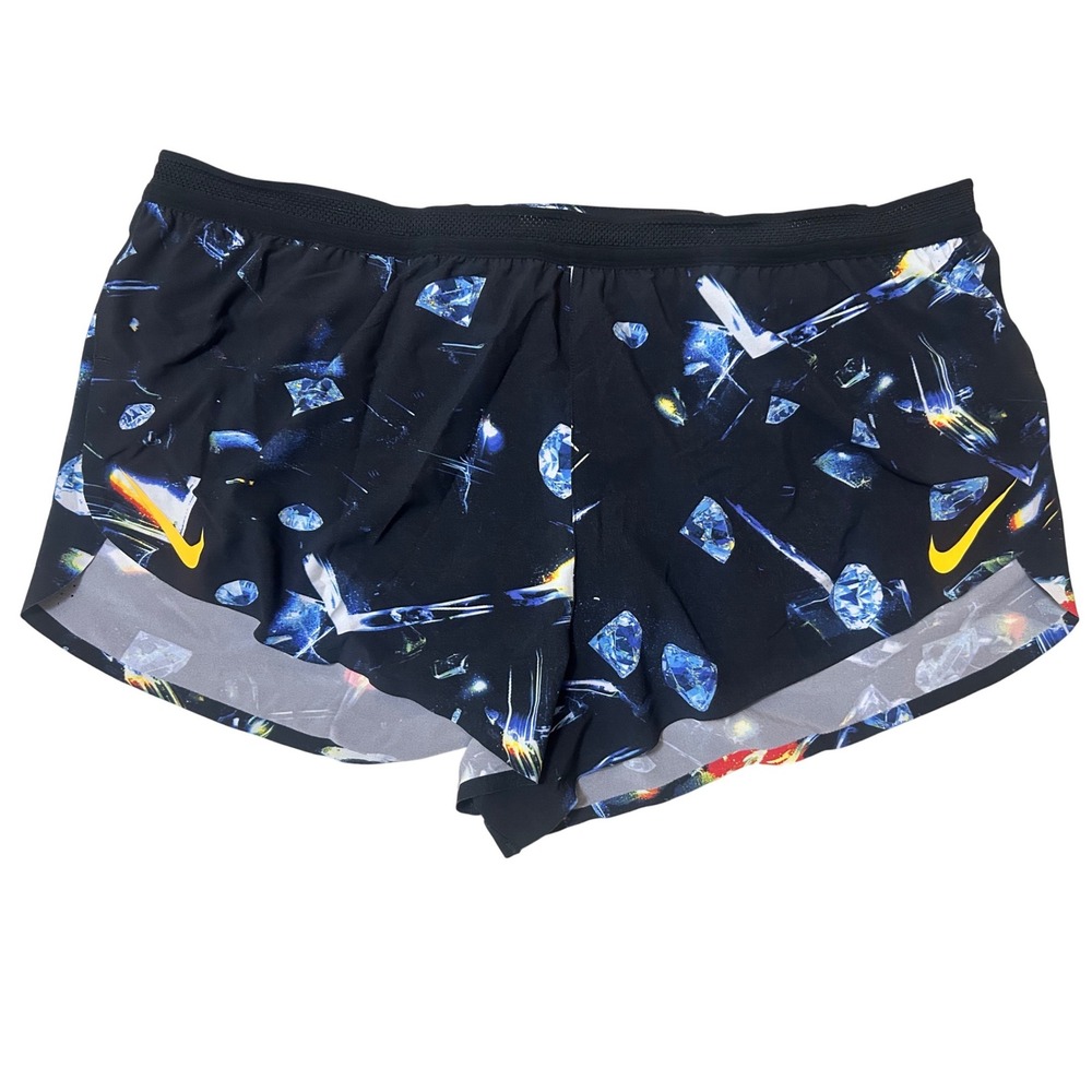 Nike Running Shorts Mens XXL Black Excellence Dri-FIT ADV Diamond IF2068-010 2"